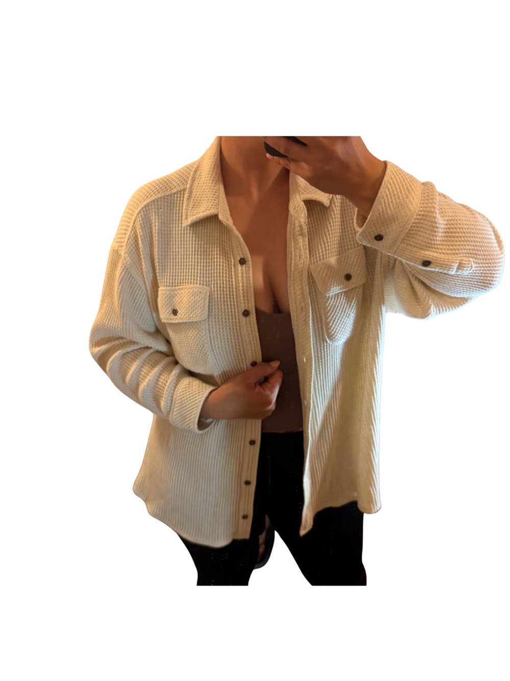 Aerie LumberJane Waffle Shirt | Size L